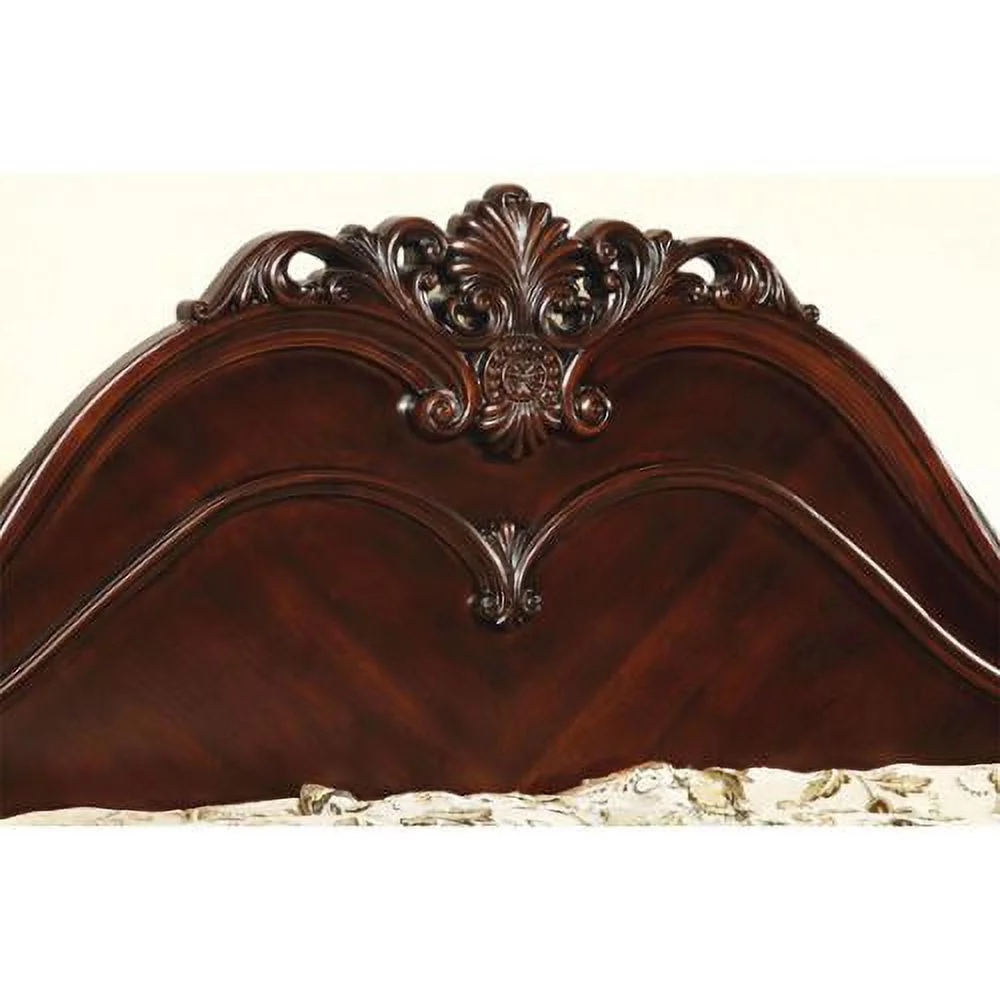 Furniture of America Diva Traditional Cherry Solid Wood 3-Piece Poster Bedroom Set by  California King