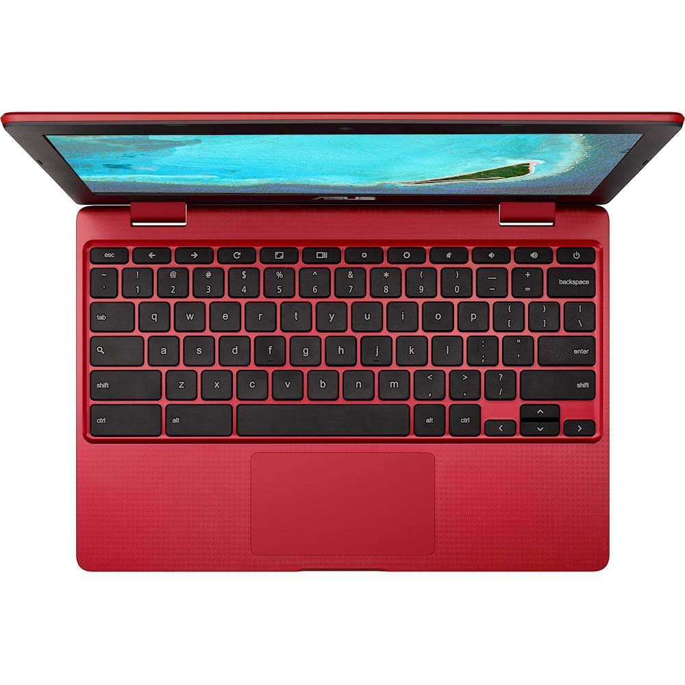 Asus - Chromebook C223NA-DH02-RD 11.6in Intel Celeron N3350 Proc