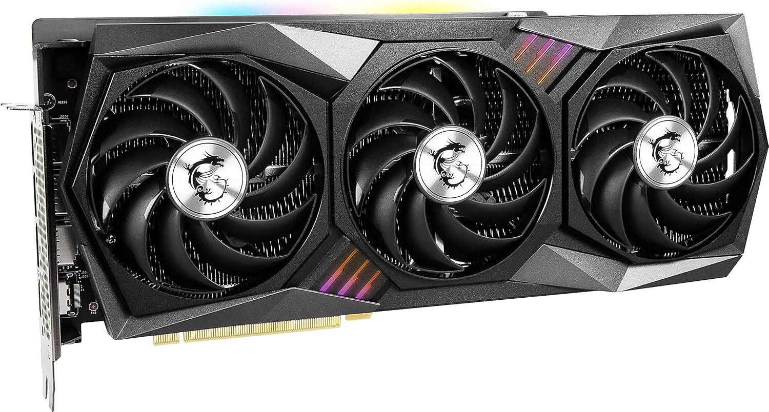 MSI Gaming GeForce RTX 3080 Ti Gaming X Trio 12G Computer Gaming Graphics Card 12GB GDRR6X 320-Bit HDMI/DP Nvlink Torx Fan 3 Ampere Architecture OC, NVIDIA GPU Video Cards for Gaming PC (Renewed)