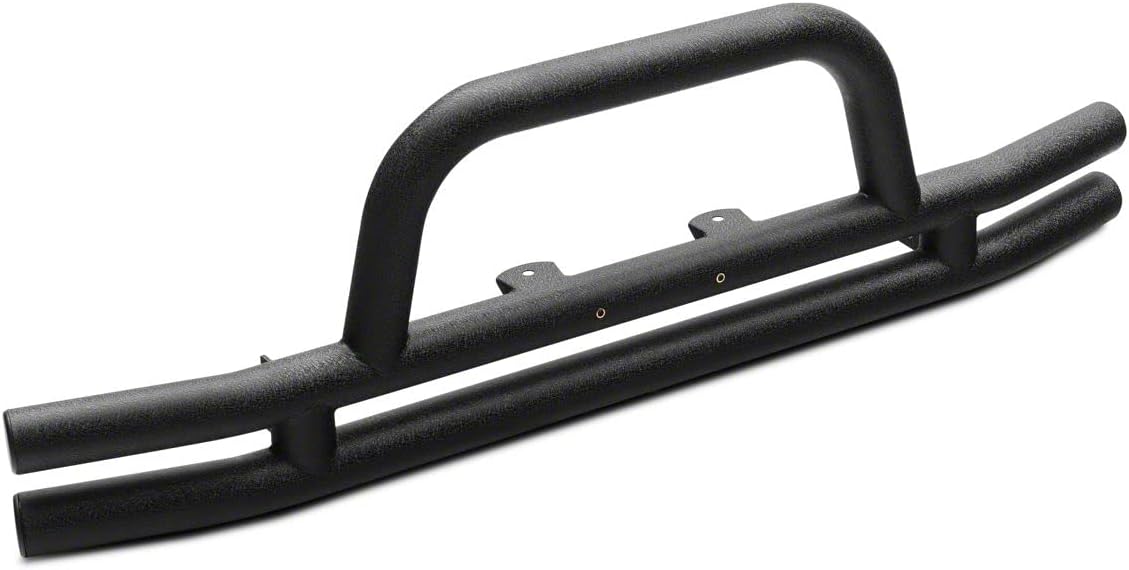 Redrock 4x4 Tubular Front Bumper; Textured Black Compatible with 07-18 Jeep Wrangler JK