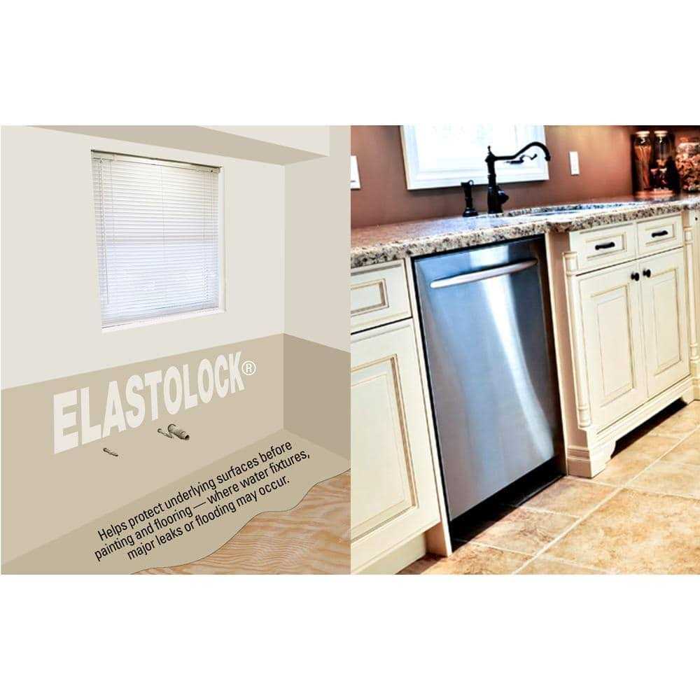 ElastoLock 1 gal. Gray Exterior Damp-proof Rubber Membrane Coating and Waterproofer - Shop Hardware Tools Online Store