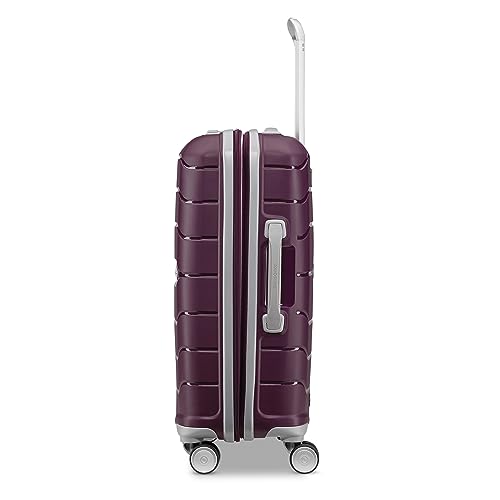 Samsonite Freeform 21-Inch Hardside Carry-On Luggage - Hardshell Carry-On Suitcase - TSA, Airline-Approved - Expandable Hard Shell, Smooth Rolling Spinner Wheels for Lightweight Travel - Navy