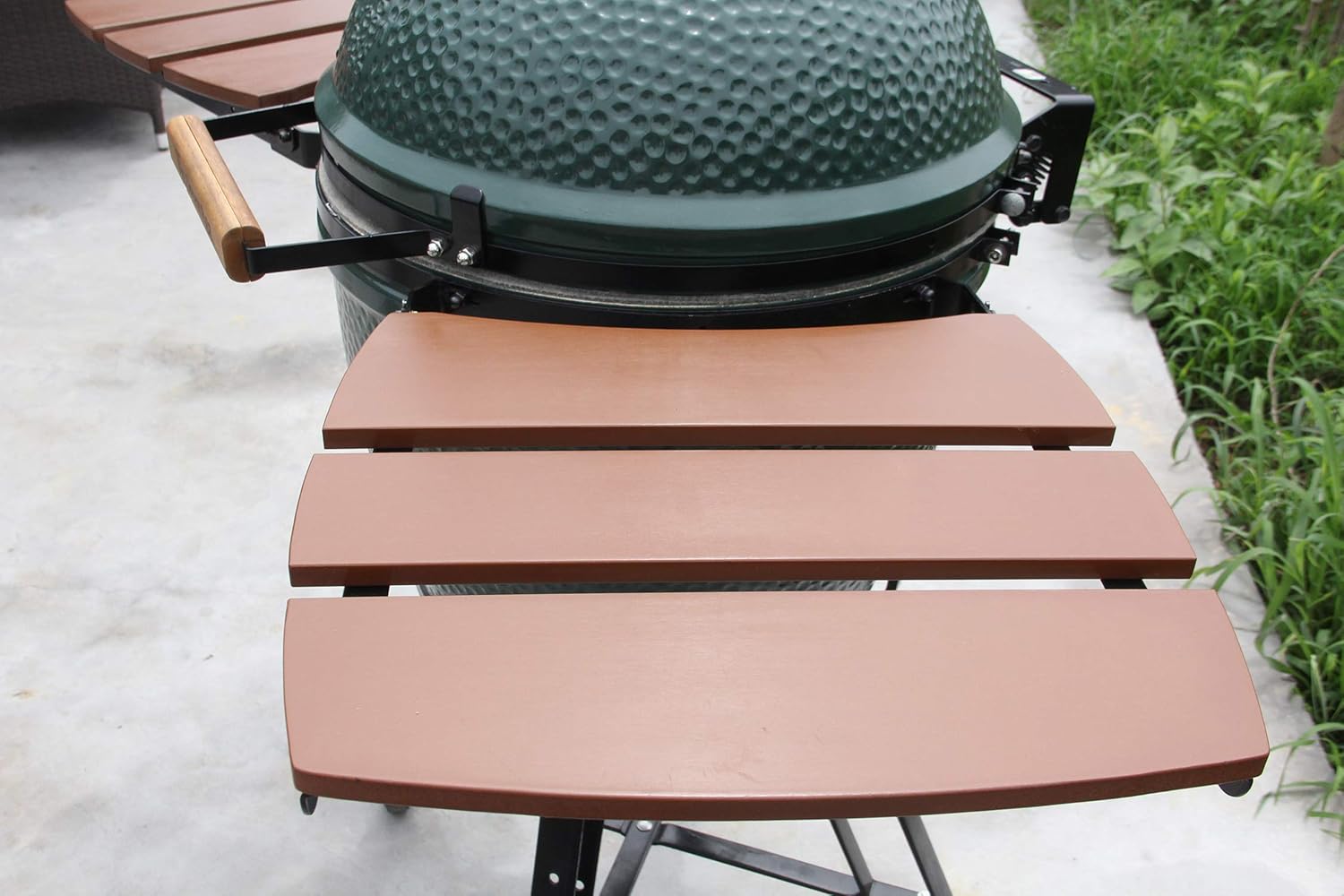 Dracarys HDPE Shelves for Big Green Egg Big Green Egg Accessories Replacement,Grill Egg Mate Folding Side Shelves Fit for Large (L) Big Green Egg Side Shelves Grill Smoker Accessories,Set of 2-New