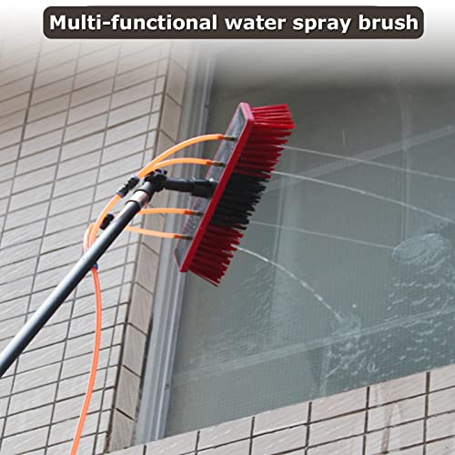 Water Fed Pole Kit, Window and Solar Panel Cleaning System Pole, Water Fed Telesbrush/Windows Cleaning & Washing Tool(12Ft-36Ft),30Cmbrush-36Ft/10.8M/55Cmbrush/18Ft/5.4M