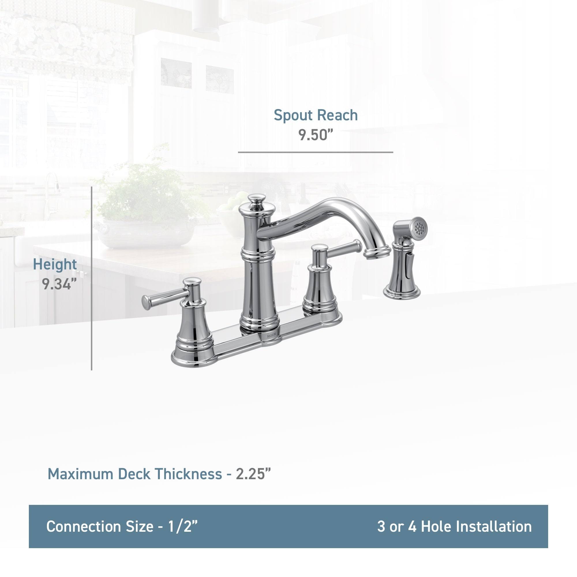 Moen 7255ORB Belfield Oil Rubbed Bronze Two-Handle Kitchen Faucet