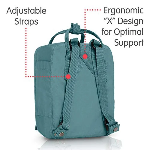 Fjallraven, Kanken Mini Classic Backpack for Everyday, Sky Blue