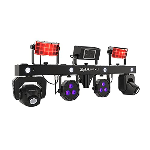 Chauvet DJ GigBAR 2 4-in-1 Multi-Effect Lighting System with Tripod Stand, Wireless Footswitch, 2 DMX Cables, and Austin Bazaar Polishing Cloth