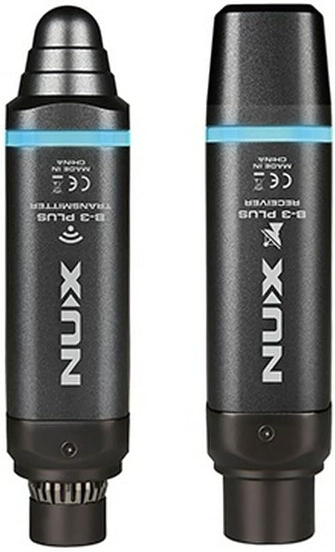 NUX B-3 Plus Wireless Microphone System for XLR dynamic microphone, Snap-On Camera/Cellphone/PA/Mixer/Amp/Audio Interface