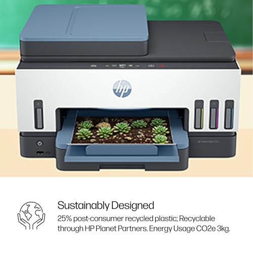 HP Smart Tank 7602 Wireless All-in-One Ink Tank Printer with 2 years of ink included,Print, scan, copy, fax, Best-for-home, Refillable ink tank (28B98A)