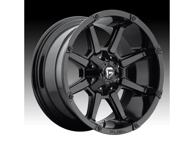 20x10 Gloss Black Wheel Fuel Coupler D575 8x180 -12