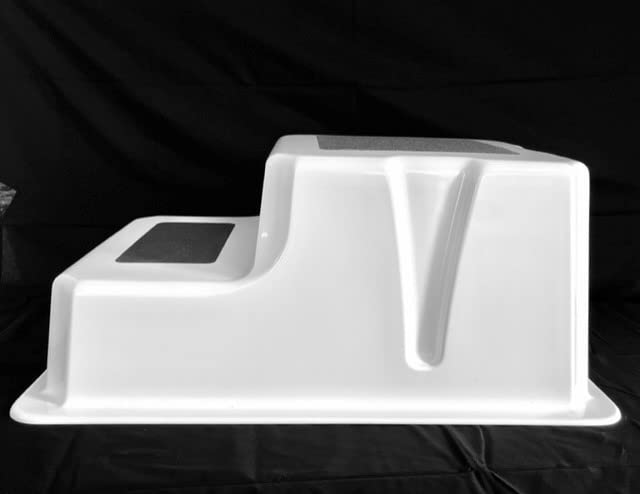 Double Dock Steps, Boat Boarding Steps, Heavy Duty, Non-Skid Grip, 35" x 24" x 17", Made in USA