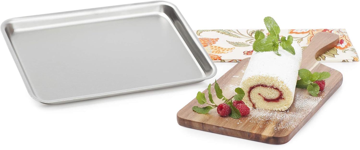 360 Stainless Steel Jelly Roll Pan (14"x10"), Handcrafted in the USA, 5 Ply, Stainless Steel Bakeware, Baking Pan, Roasting Pan