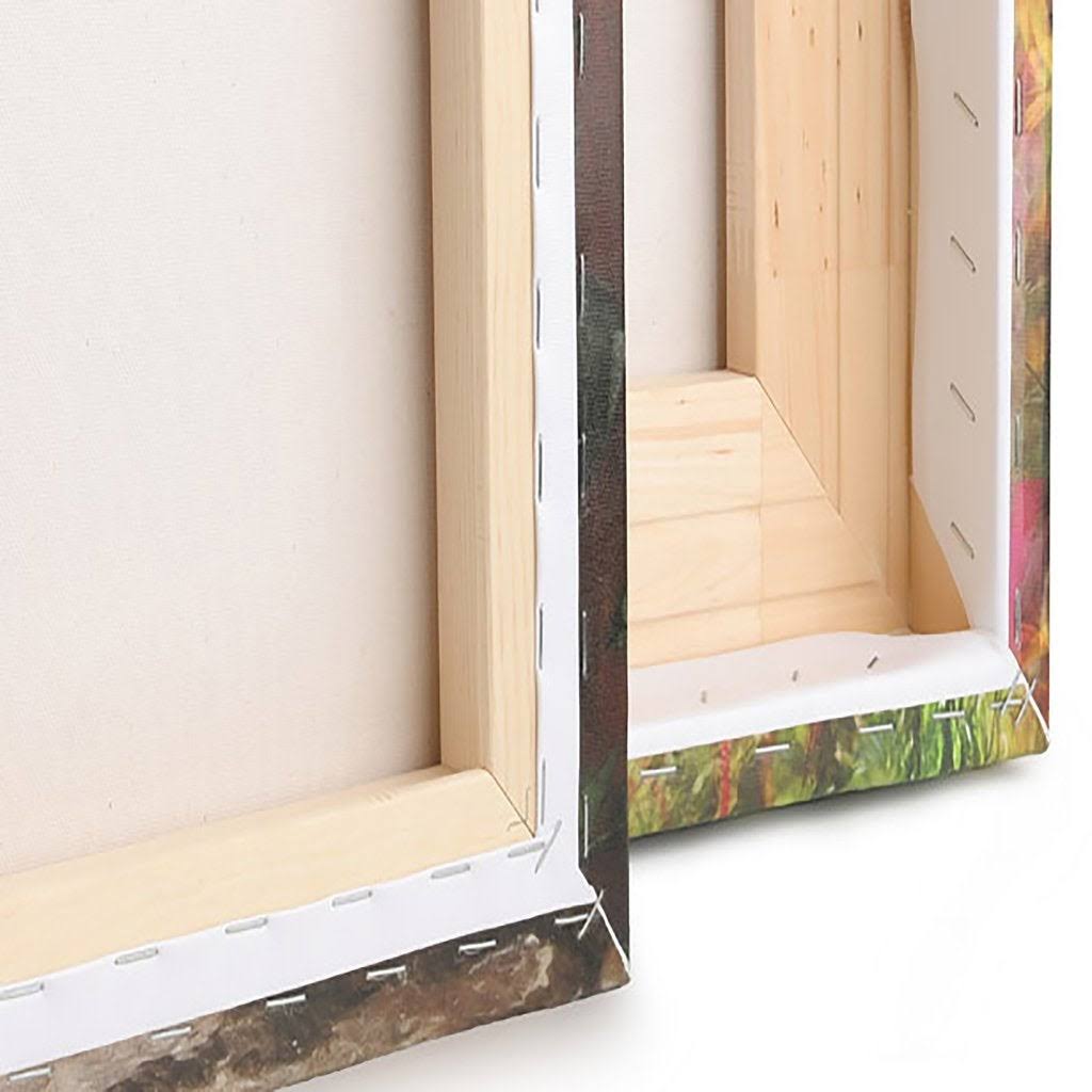 Designart &Multi-Color Bird on Tree& Modern Farmhouse Canvas Art - Multi-Color 40 in. Wide x 30 in. High