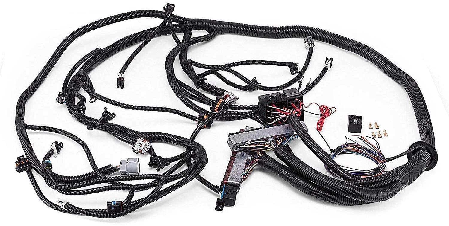HPI 97-06 LS1 STANDALONE Wire Harness 4.8 5.3 6.0 VORTEC w/60A Relay (Drive by Cable) (RED/Blue PCM) & EV1 Fuel Injector CONNECTORS for Harness SWAP (4L60E)
