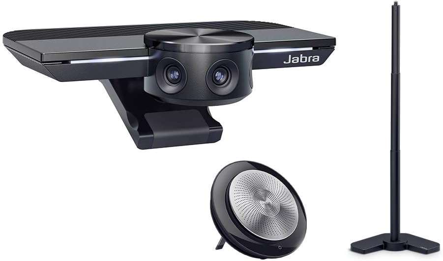 Jabra PanaCast (8100-119) with Jabra Speak 710 MS Wireless Bluetooth Speaker (7710-309) and Jabra PanaCast Table Stand (14207-56) Bundle