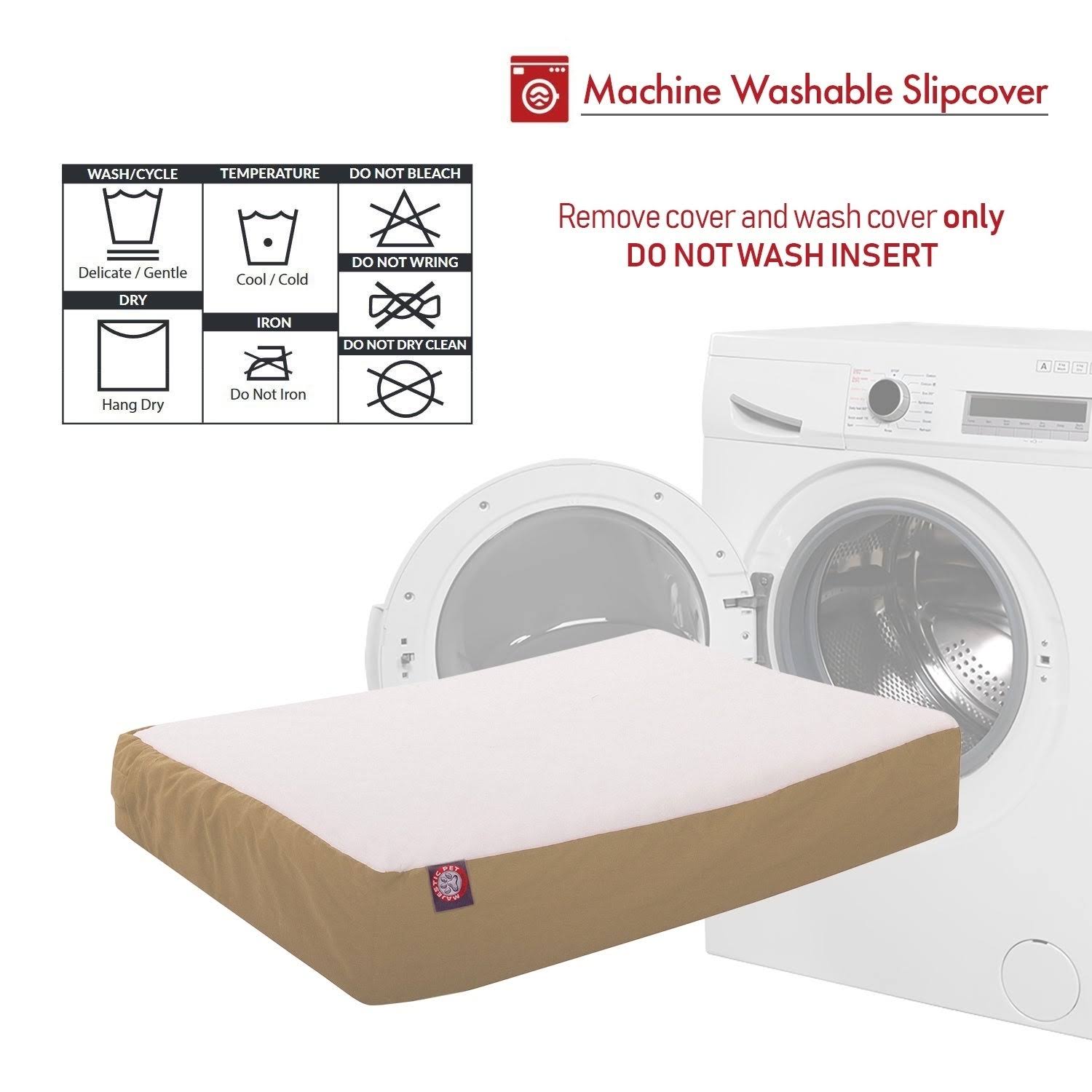 Majestic Pet Orthopedic Double Pet Bed Red