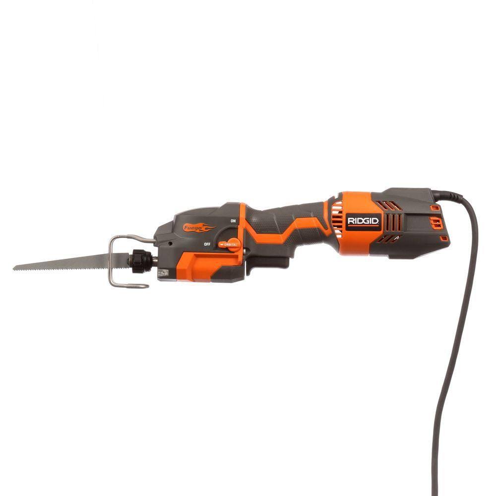Ridgid 6-Amp Thru Cool One-Handed Orbital Reciprocating Saw Kit R3031
