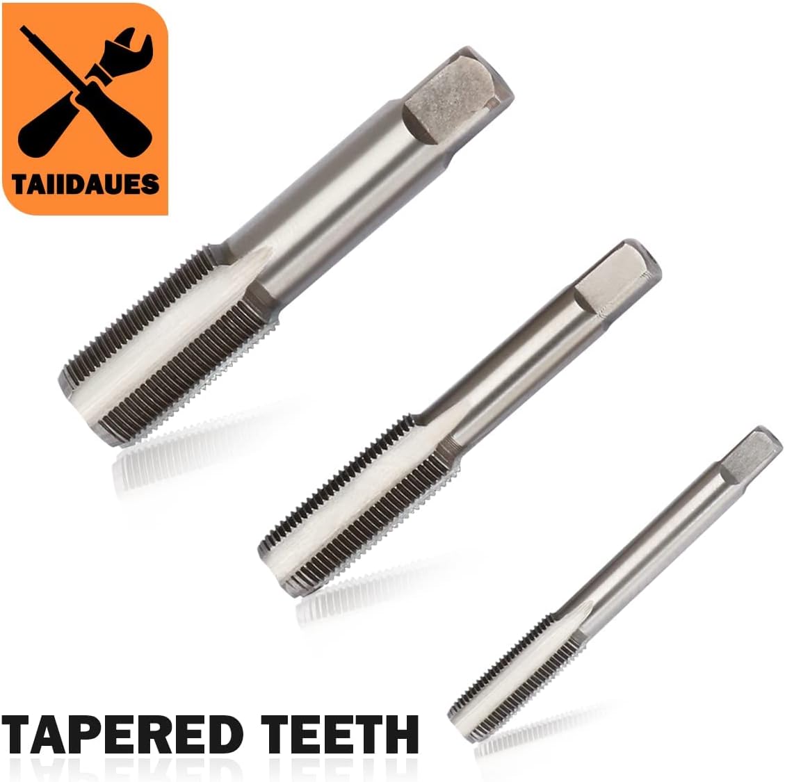Taiidaues 110 Piece Hardened Alloy Steel Metric Tap And Die Threading Tool Set, SAE Standard Metric Tap Die Set for Cutting External and Internal Threads - With Storage Case