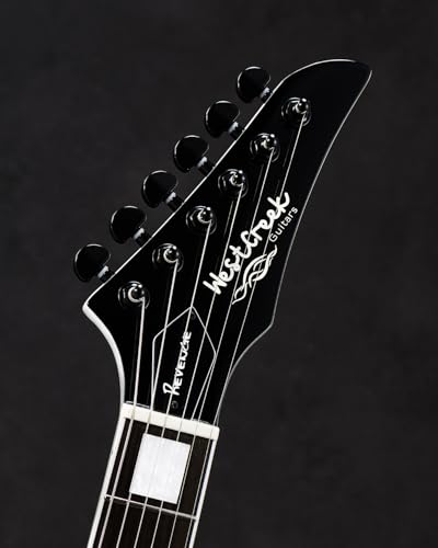 WestCreek Revenge Solid Body Electric Guitar, Heavy Metal Guitar, Right Handed, Heavy Metal Pickups, Rounded End Jumbo Frets, Bone nut, Rosewood Fretboard, Mahogany Body (Blue Yellow Gradient)