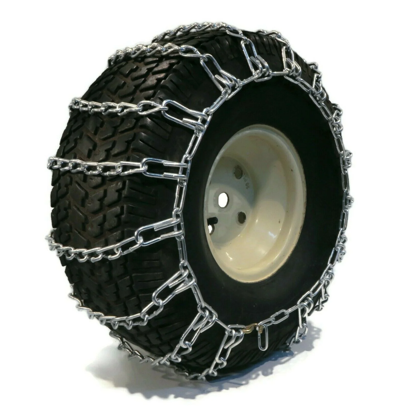 The ROP Shop | Pair of 2 Link Tire Chains 15x5x6 for Sears & Craftsman Snowblower, LawnMower