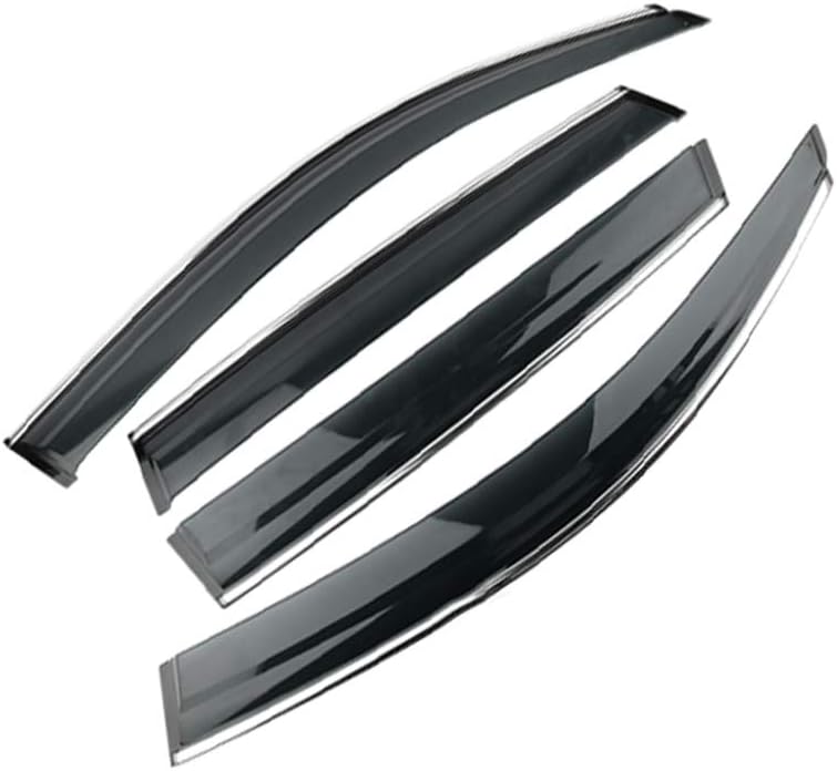 Side Window Deflectors for Audi Q5 2010-2018 4PCS Car Window Visor Sun Rain Smoke Vent Shade Tape-On Outside Visors