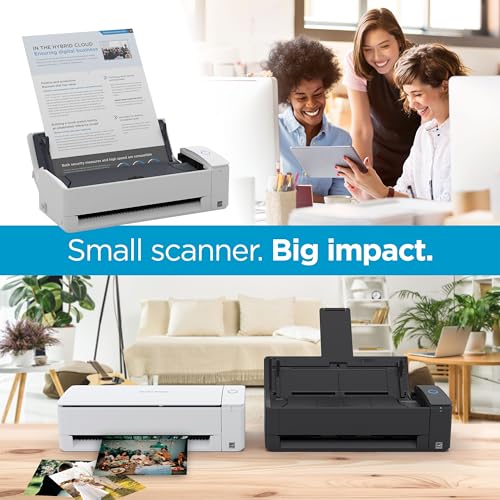 ScanSnap iX1300 Compact Wireless or USB Double-Sided Color Document, Photo & Receipt Scanner with Auto Document Feeder and Manual Feeder for Mac or PC, Black