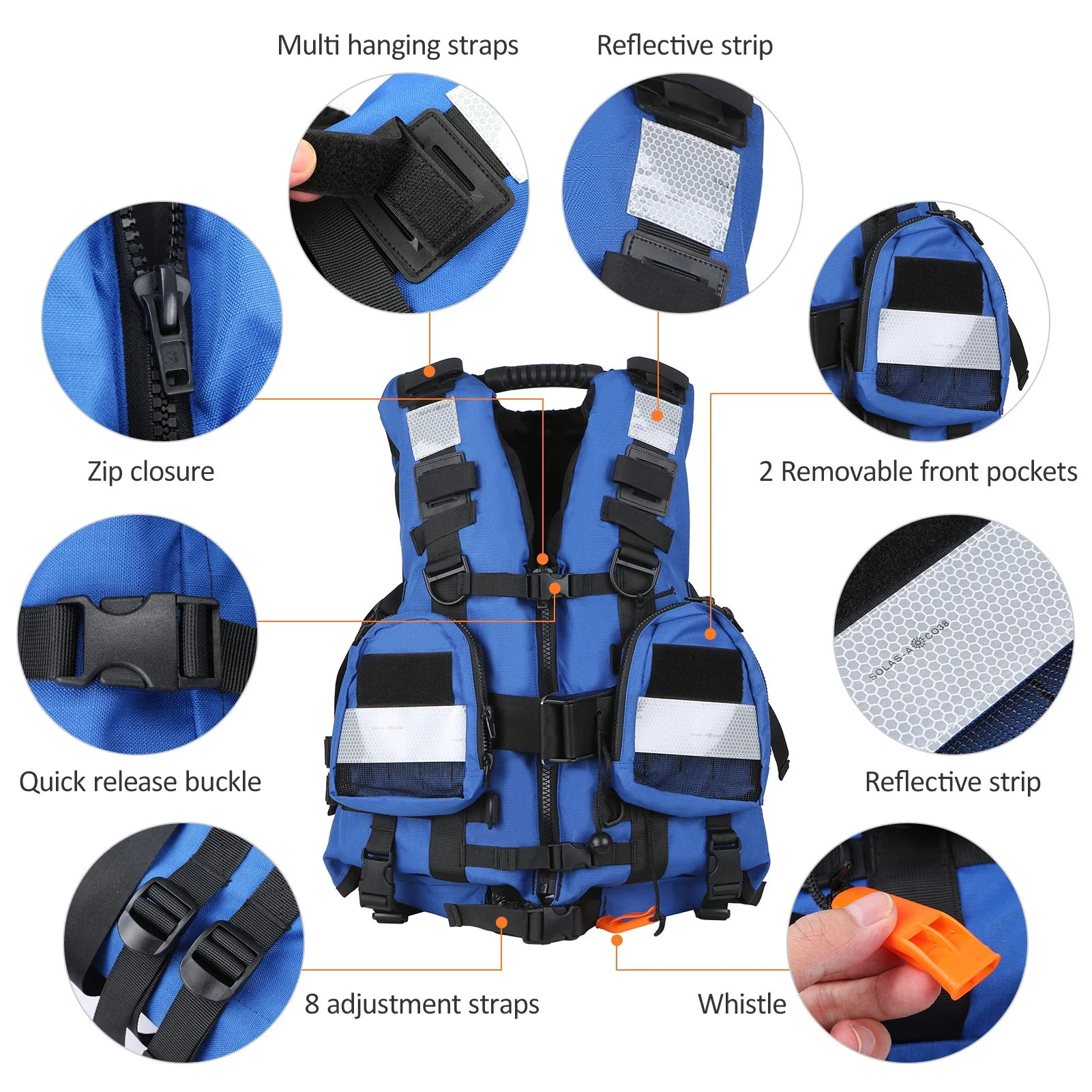 Flotation Device Adults Adult Safety Float Suit for Sports Kayaking Fishing Surfing Canoeing Survival Jacket