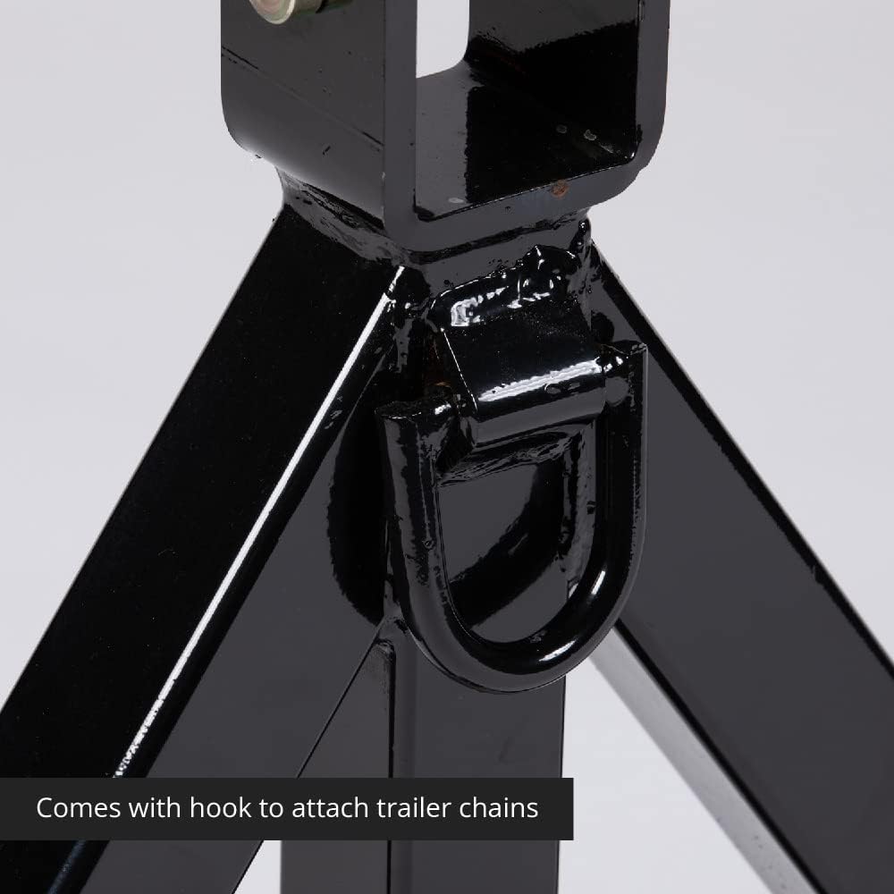 Titan Attachments Heavy Duty 3 Point 2 Receiver Trailer Hitch Category 1 Tractor Tow Drawbar Pull