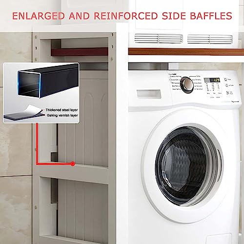 Yesbon Stacking Kit for Washing Machines/Washer Tumble Dryer Shelf Stacker, Washer Dryer Intermediate Frame Stacking Bracket Kit Over Washer Storage Unit, Bearing Capacity 300kg