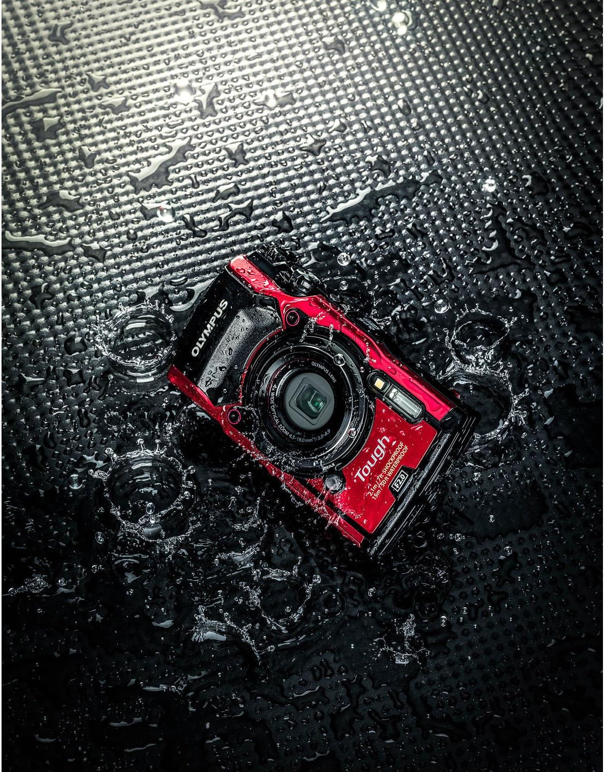 Olympus Tough TG-6 Digital Camera (Red) with Carrying Case (Black) and Starter Kit: Includes- x1 Ultimaxx Li-90B Replacement Battery for Olympus Tough TG-6 Cameras, & SanDisk Ultra 128GB