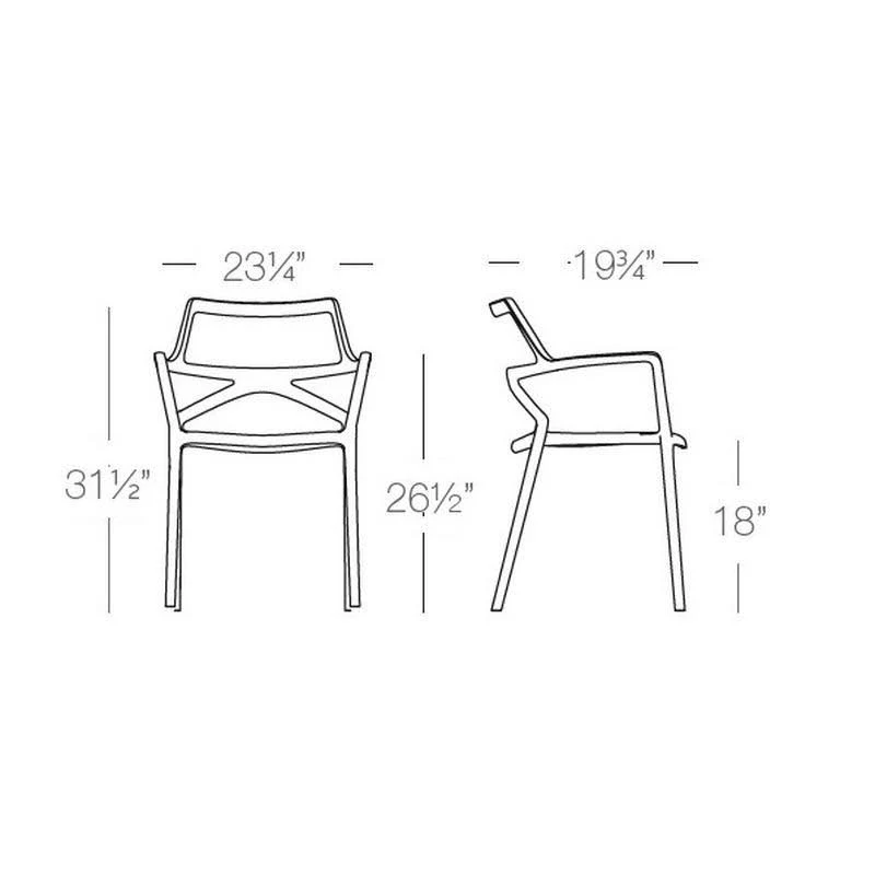 Vondom Delta Chair - Bronze