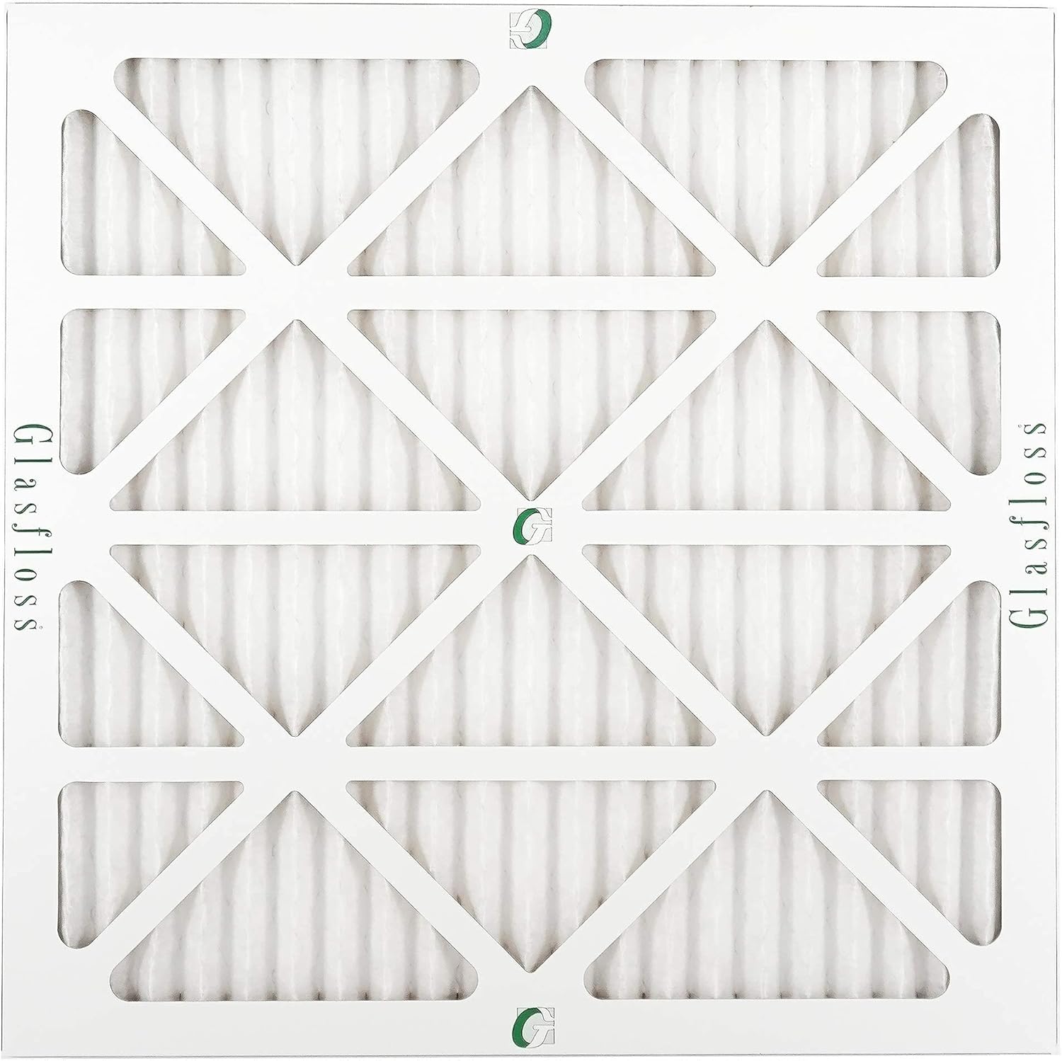 Glasfloss 14x14x2-2 Inch MERV 10 - Pack of 12 - Pleated Air Filter - Furnace Air Filter - Made in USA (Actual Size: 13 1/2 x 13 1/2 x 1 3/4 Inches)