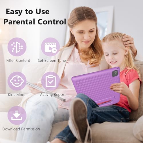 Kids Tablet 10 inch Tablet for Kids, Toddler Tablet 4GB+64GB Android 13 Tablet with Parental Control, 1TB Expand, HD Touchscreen, WiFi, Bluetooth, Protective Case for Kids learning Tablet - Green