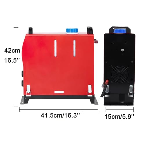 All in One Intelligent Diesel Heater, 12V/24V, 5KW Parking Heater，Diesel Heater with Smart LCD Display, 5L Fuel Tank and Remote Control