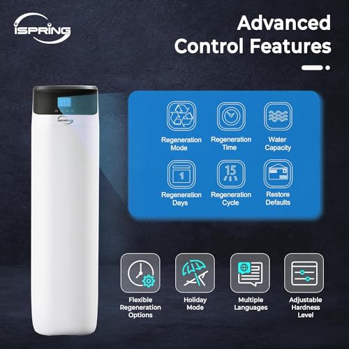 iSpring WCS50KG Whole House Water Softener System