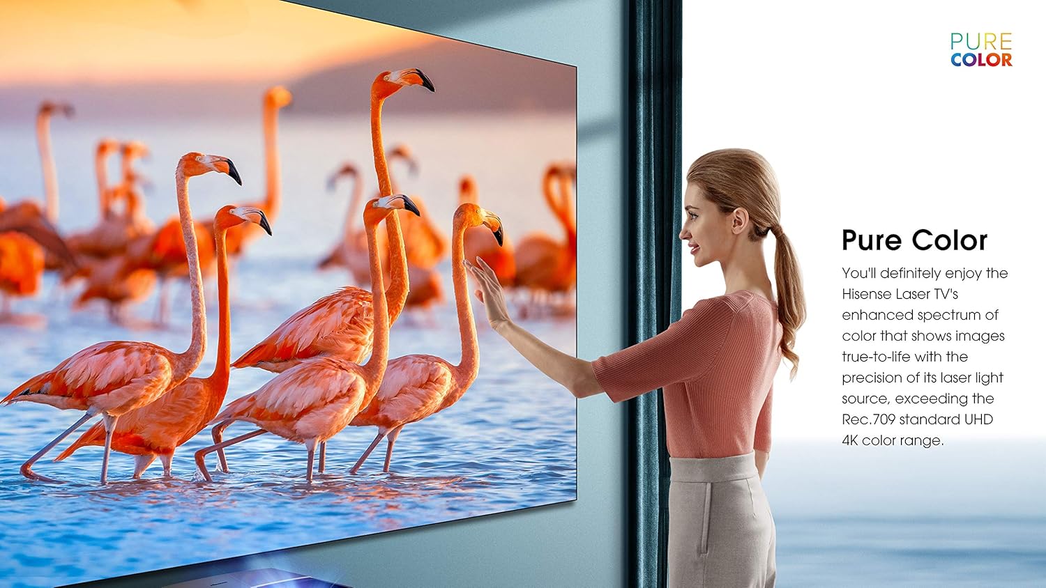 Hisense 100-Inch Class L5 Series 4K UHD Android Smart Laser TV with HDR (100L5F, 2020 Model)