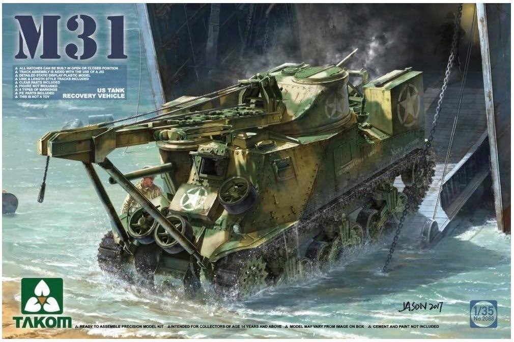 Takom 1/35 M31 US Tank Recovery vehicle, Scale Model | Squadron