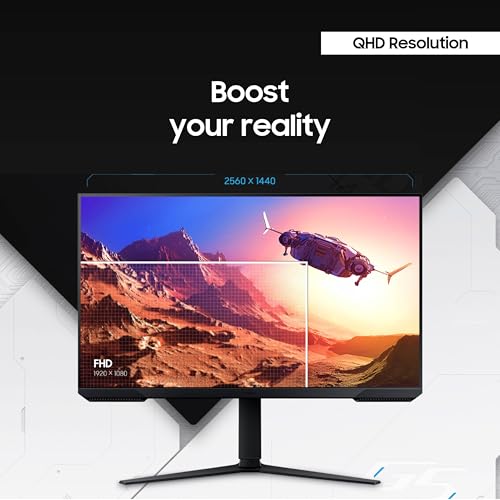Samsung 34' Odyssey G5 Ultra-Wide Gaming Monitor with 1000R Curved Screen, 165Hz, 1ms, FreeSync Premium, Large Display, Eye Comfort, Multiple Ports, WQHD, LC34G55TWWNXZA, Black