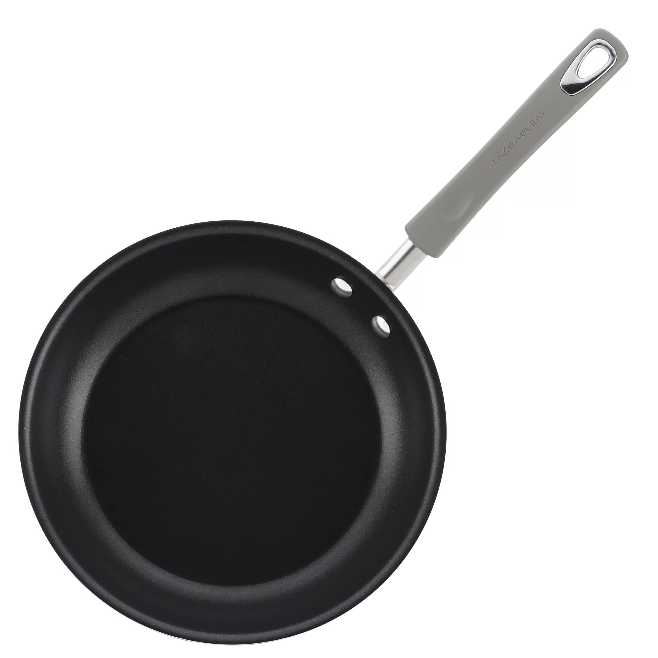 Rachael Ray 15 Piece Hard Enamel Nonstick Pots and Pans Set, Gray