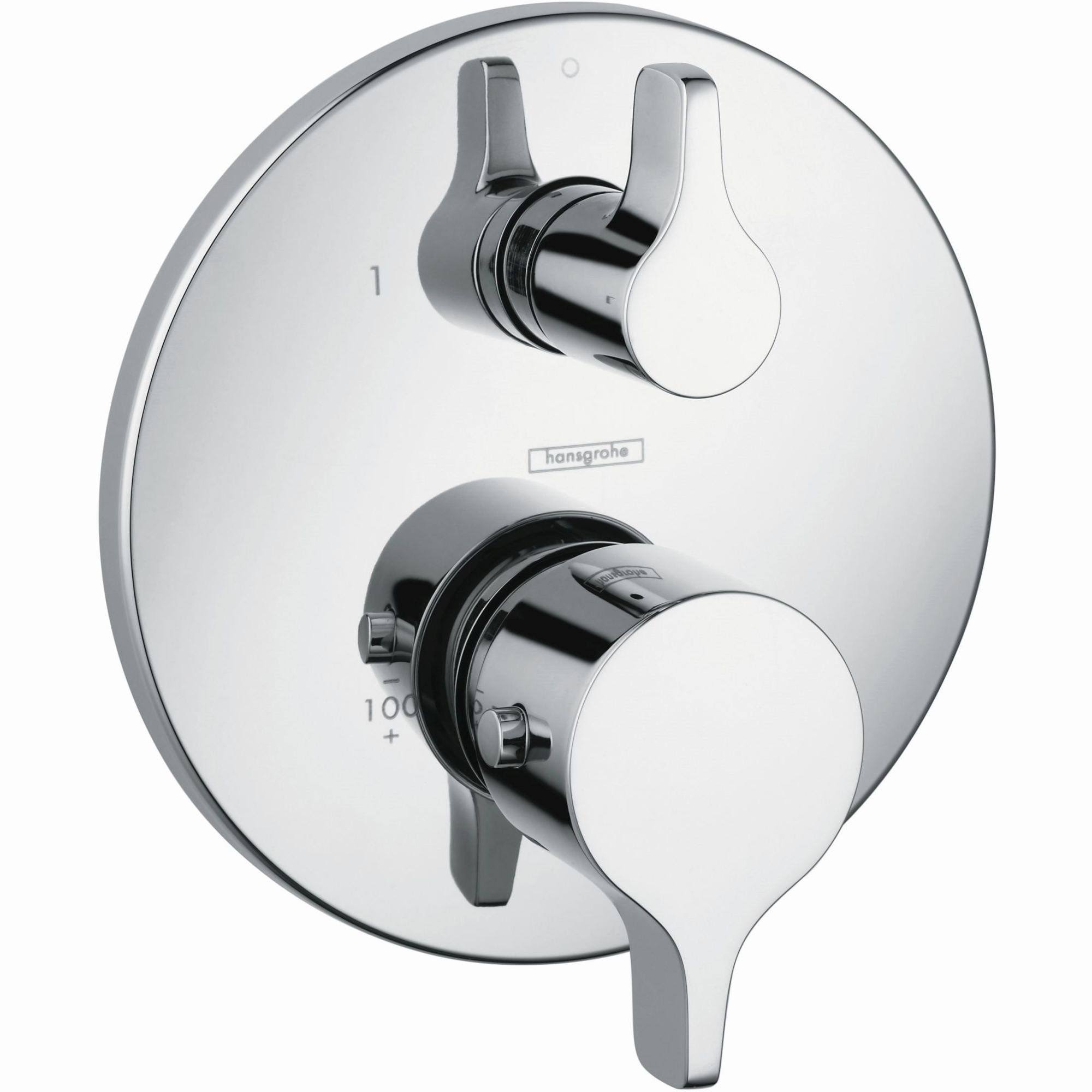 Hansgrohe 04353000 S/E Thermostatic Trim with Volume Control and Diverter - Chrome