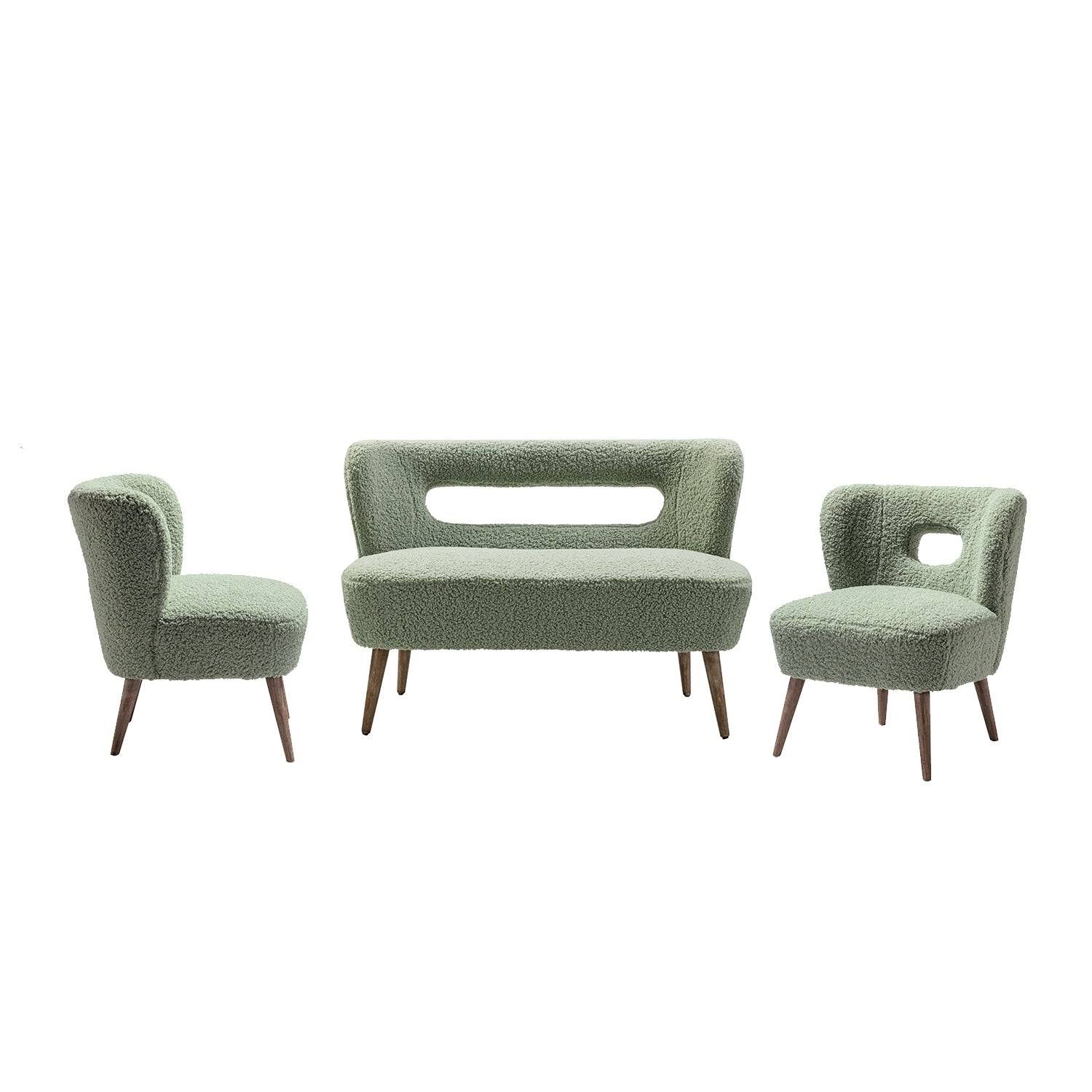 Kanesh 3 Piece Living Room Set - Sapphire
