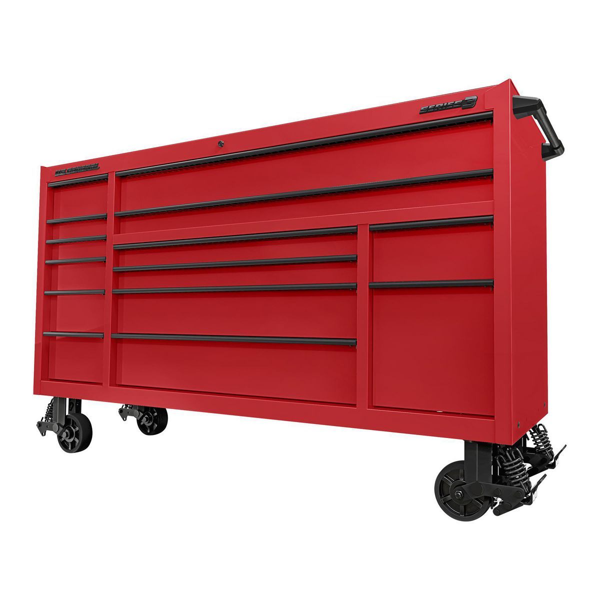 U.S. GENERAL 72 in. x 22 in. Triple-Bank Roll Cab, Series 3, Slate Gray