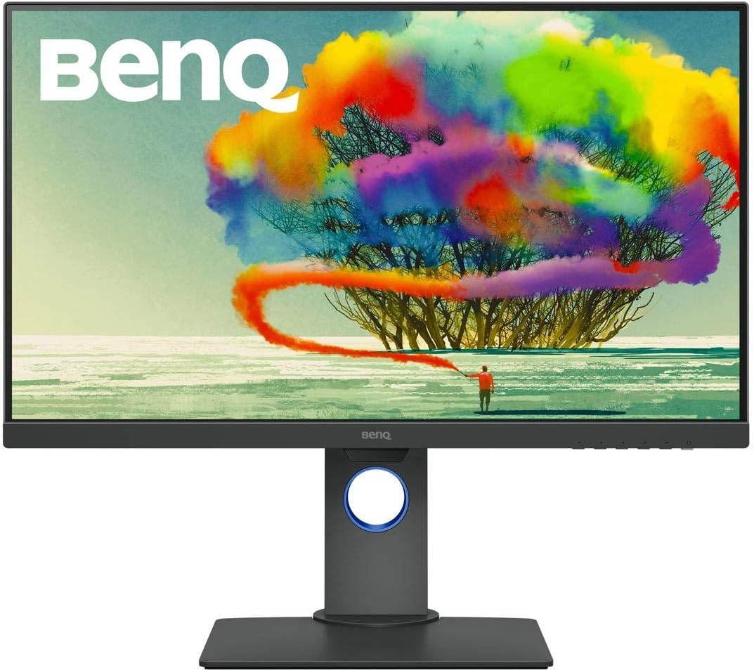BenQ PD2705U 27 inch 4K UHD IPS Monitor USB-C, 99% sRGB and Rec.709, HDR10, Ergonomic Design, Eye-Care, Built-in Speakers