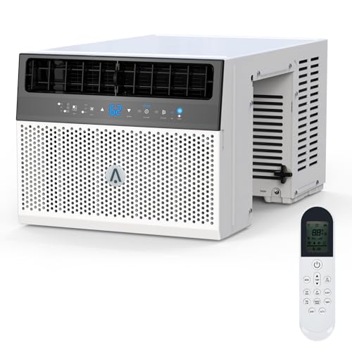 6000BTU Window Air Conditioner, AC Window Unit with Washable Filter, Remote Control, Quiet Operation, Fan, Cools Up to 370 Square Feet, 110V/60Hz