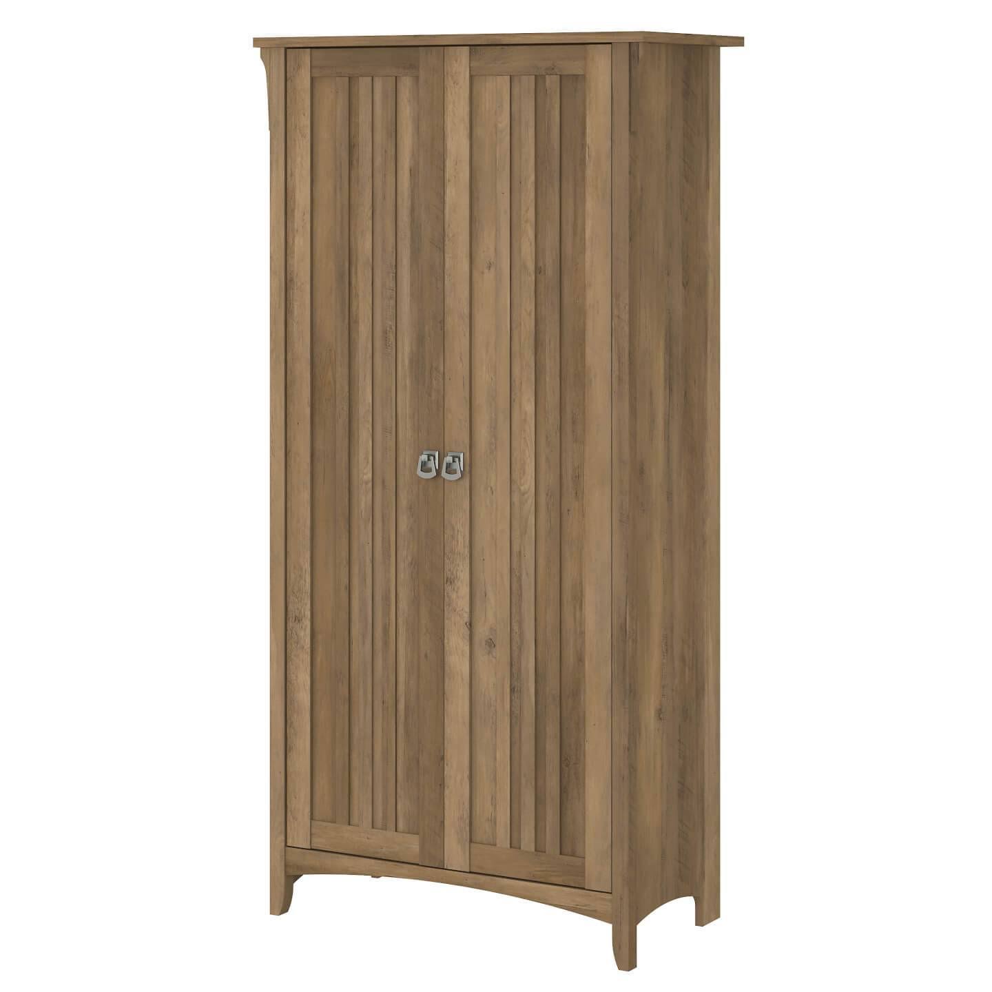 Bush Furniture Salinas Kitchen Pantry Cabinet with Doors in Vintage Black