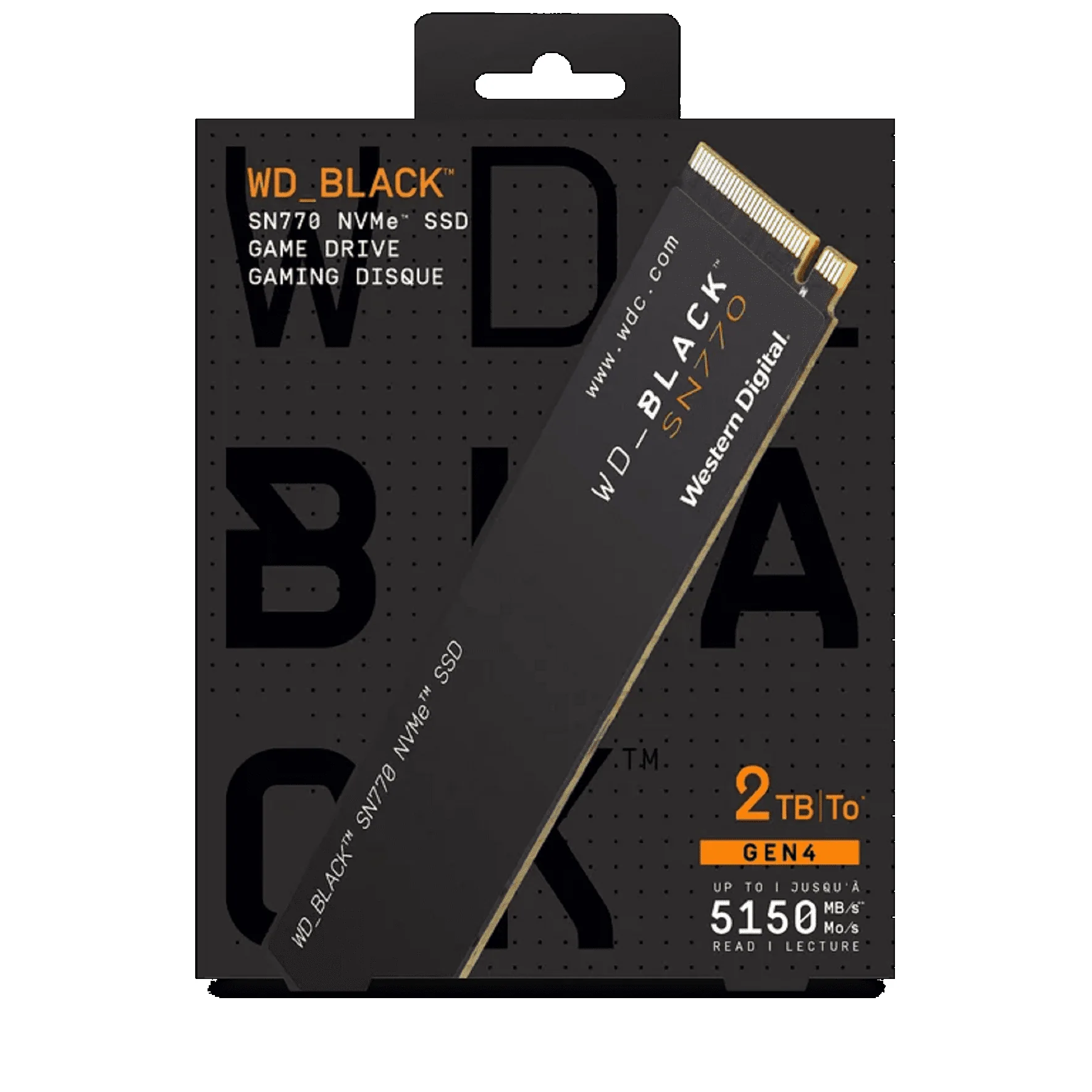 WD Black 1TB SN770 NVMe Internal Gaming SSD Solid State Drive - PCIe Gen4 , M.2 2280, up to 5,150 MB/s - WDBBDL0010BNC- WRWM