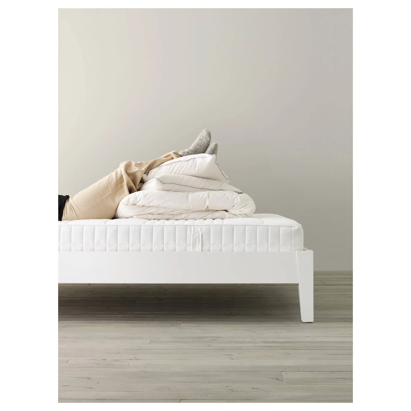 IKEA - MYRBACKA Foam Mattress, plush/white, King
