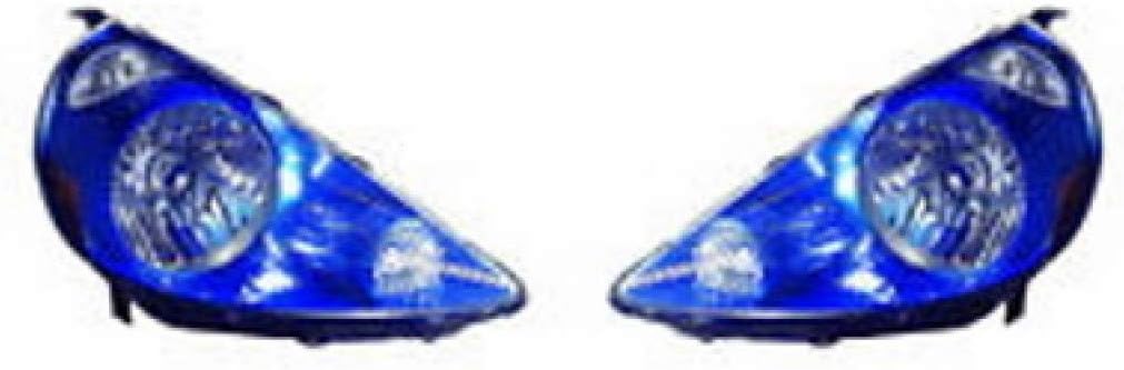 For Honda Fit Headlight Unit 2007 2008 Pair Driver and Passenger Side | Vivid Blue | Code B520P