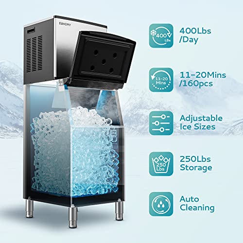 EUHOMY Commercial Ice Maker Machine