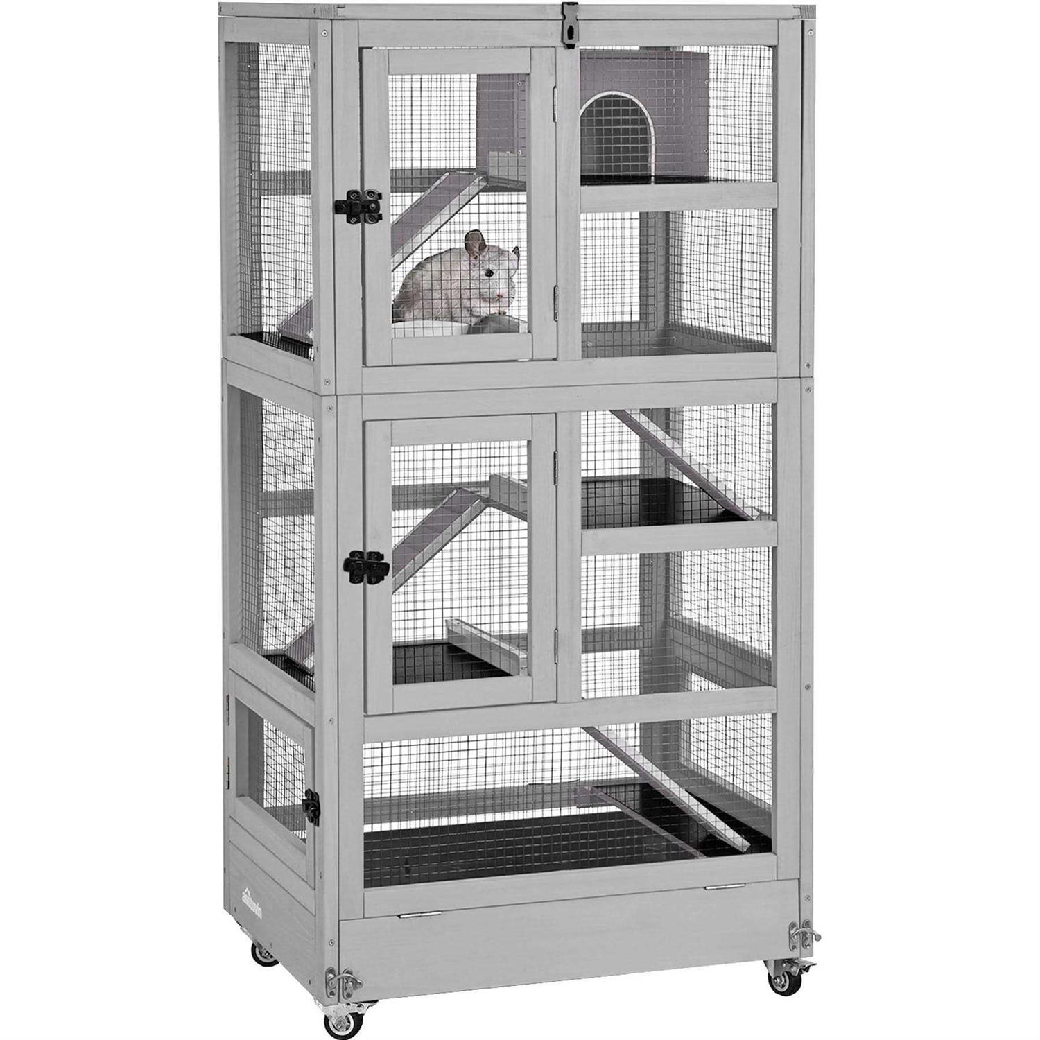 Aivituvin Wooden Ferret Cage AIR38-1 - Pet Supplies online store